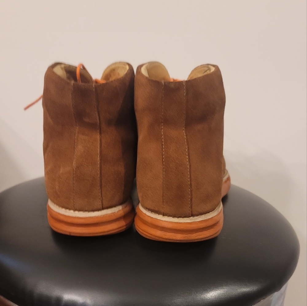 Martin Dingman Country Wear Boots Suede Tan Sz-9 - Picture 9 of 15